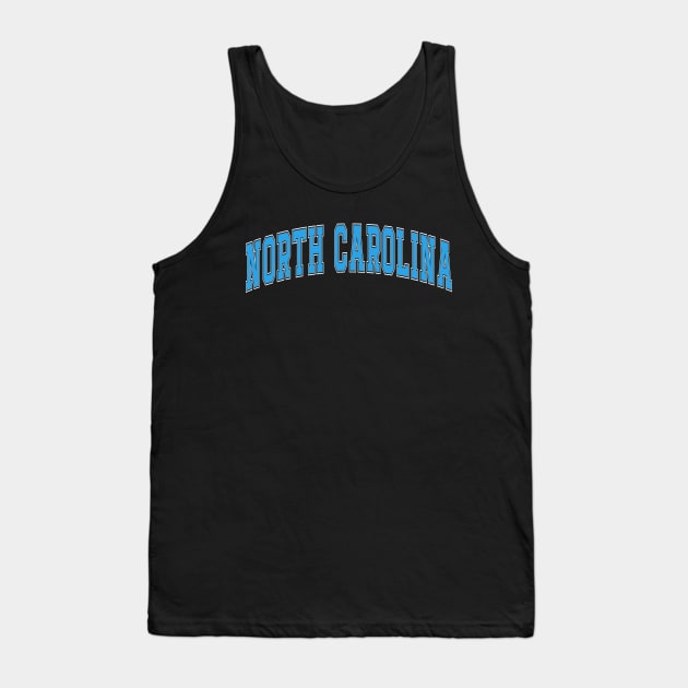 North Carolina - college university font letters text word football basketball baseball softball volleyball hockey love fan player christmas birthday gift for men women kids mothers fathers day dad mom vintage retro Tank Top by Fanboy04